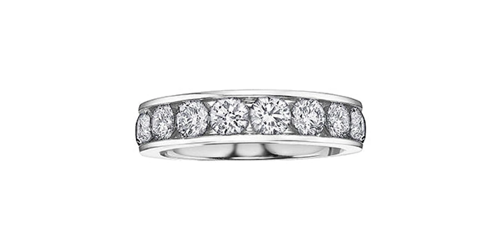 1.00 ct T.W. Diamond 14K White Gold Channel Set Anniversary Band