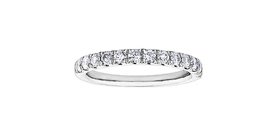 0.50 ct T.W.10K Gold Round Cut Diamond Ladies Stackable Ring