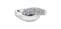 0.34 ct T.W. Fancy Twist White Gold Ladies Statement Ring