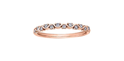 ct T.W. Diamond Rose Gold Ring Stack