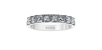 Princess Cut 1.00 ct T.W. Canadian Diamond 14K White Gold Anniversary Band