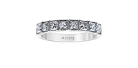 Princess Cut 1.00 ct T.W. Canadian Diamond 14K White Gold Anniversary Band