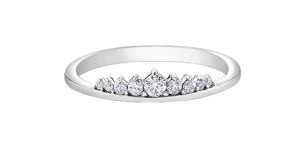 0.15 ct T.W. Tiara White Gold Ladies Band