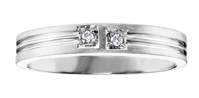 0.03 ct T.W. White Gold Wedding Band