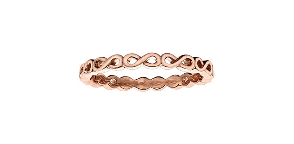 Infinity Rose Gold Band