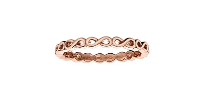 Infinity Rose Gold Band