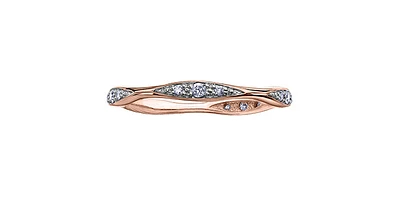 ct T.W. Diamond Rose Gold Ring Stack