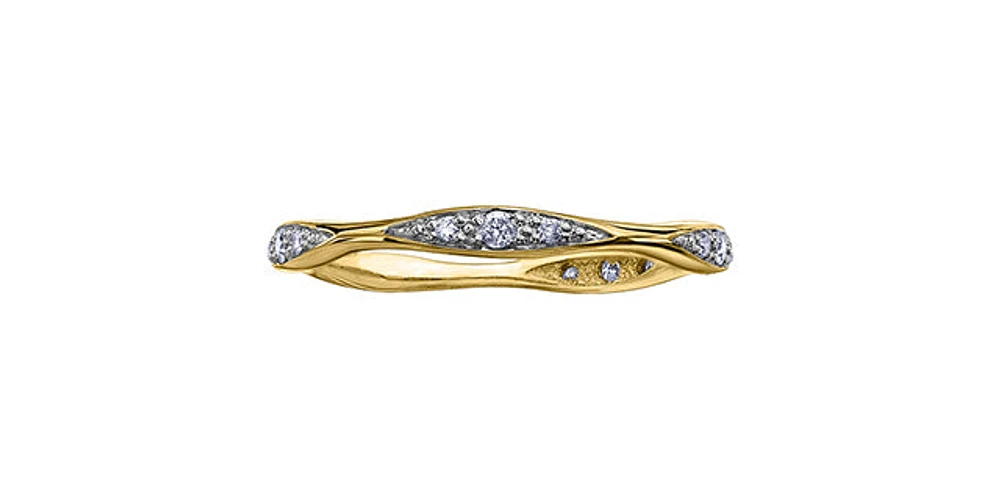 ct T.W. Diamond Gold Ring Stack