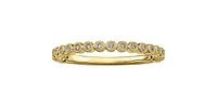 0.10 ct T.W. Diamond 10K Yellow Gold Anniversary Band