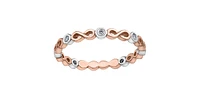 0.05 ct T.W. Infinity Rose Gold Ladies Band