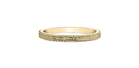 Wheat Sheaf Yellow Gold Ring Stack