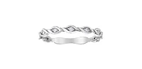 0.07 ct T.W. Diamond White Gold Twist Band