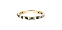 0.15 ct T.W. Black Diamond Gold Ring Stack