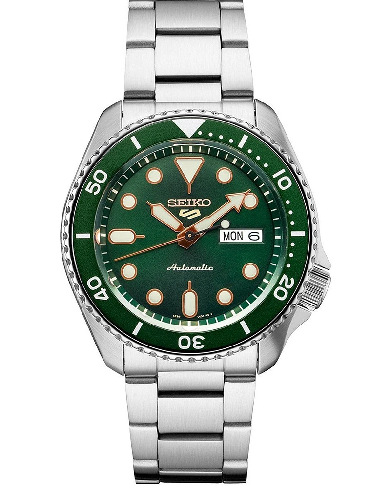 Seiko 5 Sport Automatic Watch Dark Green Dial SRPD63K1