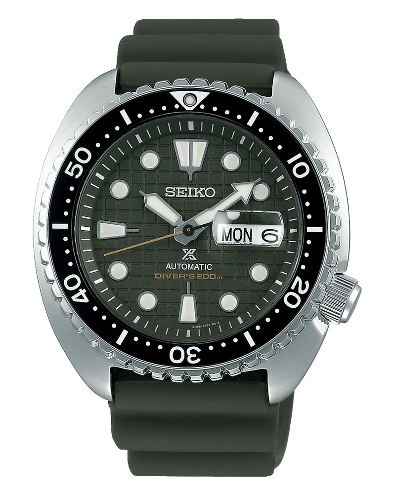 Seiko Prospex King Turtle Divers Green Dial Silicone Strap SRPE05K1