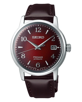 Seiko Presage Automatic Red Dial Men's Watch SRPE41J1