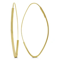 Geometric Yellow Gold Hoops