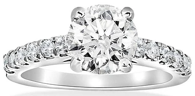 2.23 ct T.W.-14K White Gold Round Diamond Accent Engagement