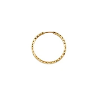 24mm Diamond Cut Yellow Gold Dazzles