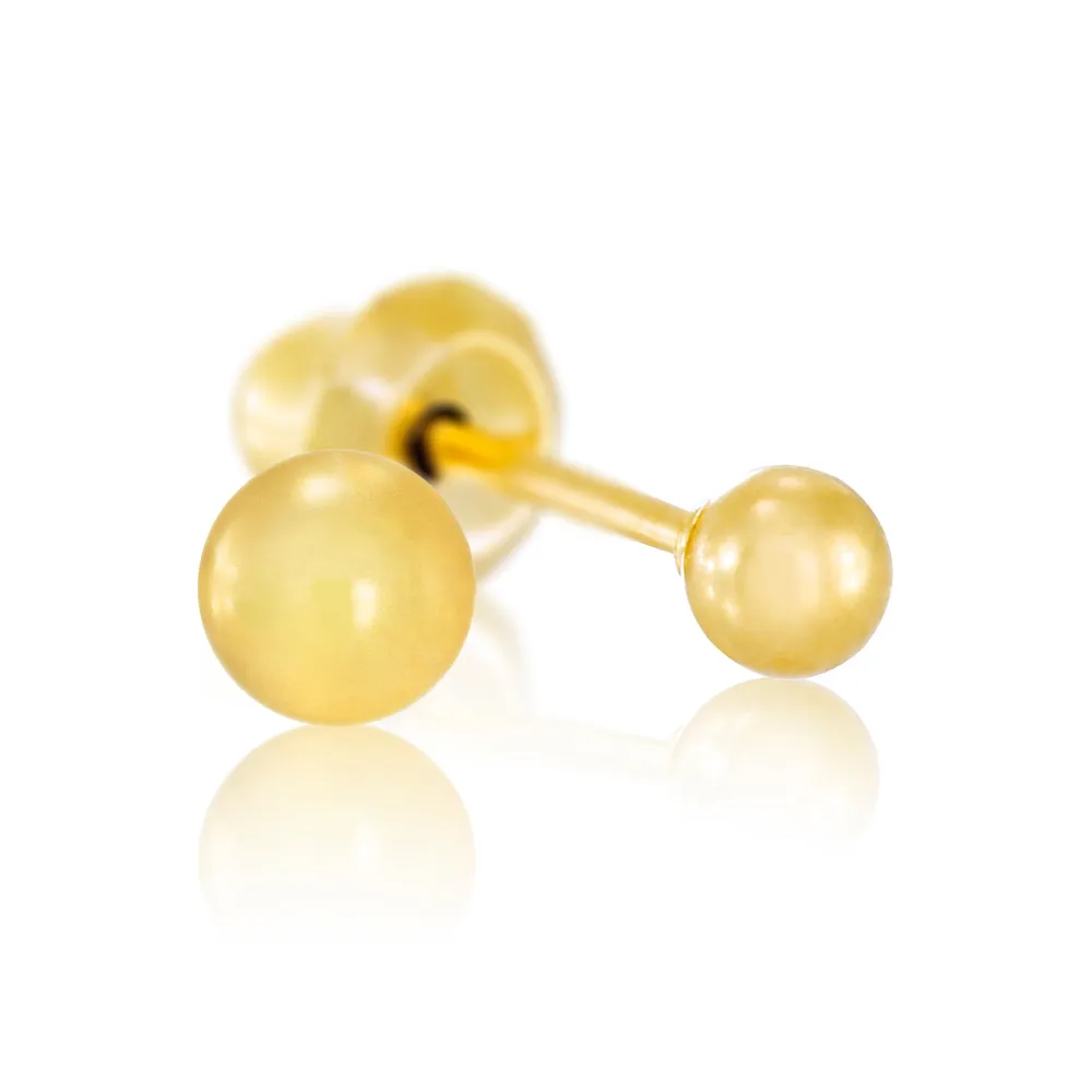 14KT Yellow 3mm Gold Ball - #1