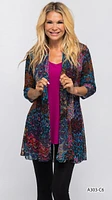 PRINTED  CARDIGAN A303 PTINT-C6