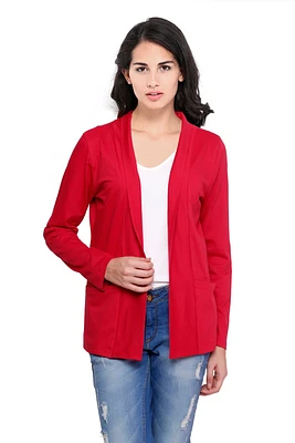 RED LACE CARDIGAN WITH SLEVEES 16412