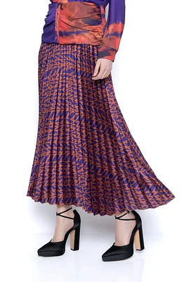 Paprika Multi Pleated Long Skirt BM828SH