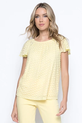 Lemon Drop Butterfly Sleeve Top