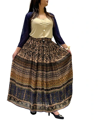 PRINTED RAYON SKIRT PRINT