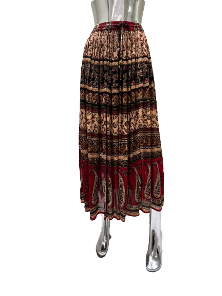 RAYON PRINTED SKIRT PRINT