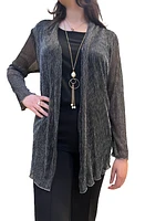 BLACK SILVER SHIMMER CARDIGAN NL-61059