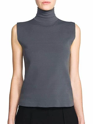 Heather Grey Turtle Neck Top QK335