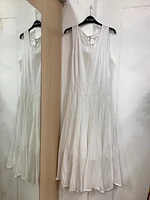 white chiffon faired out dress 70004