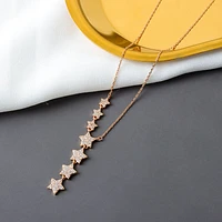 Personality All-Match Star Seven-Star Niche Net Red Necklace Female