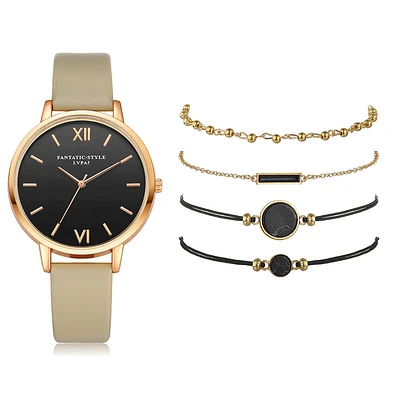 Ladies Watch PU Strap Alloy Quartz