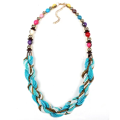 Bohemian Necklace Multicolor Beaded