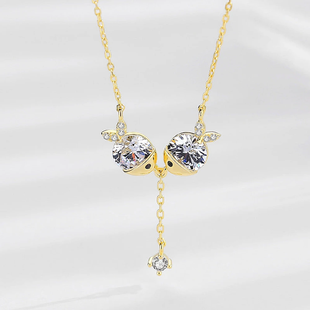 Cute necklace zircon