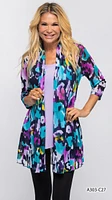 PRINTED CARDIGAN A303 PRINT-C27