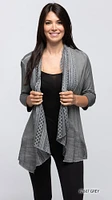 D.GREY CLASSY LACE TRIM CARDIGAN AT607