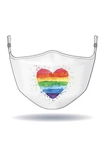 Rainbow Heart Mask