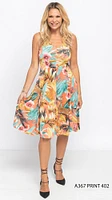 Printed Panel Dress Print