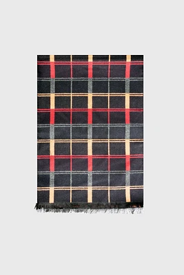 Multi check design scarf