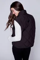 Solid puffer vest