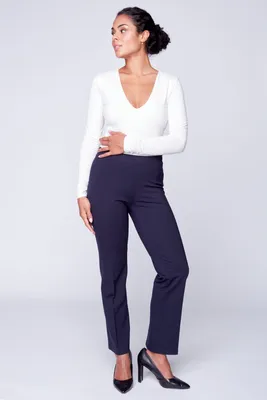 Ponte di roma knit pant