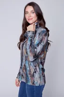 Abstract print top