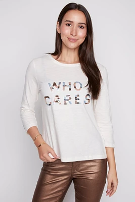 Who cares cotton sweater