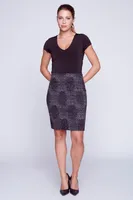 Tweed knit skirt