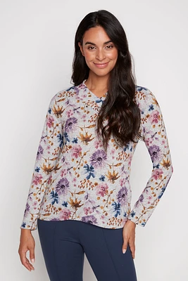 Floral print top