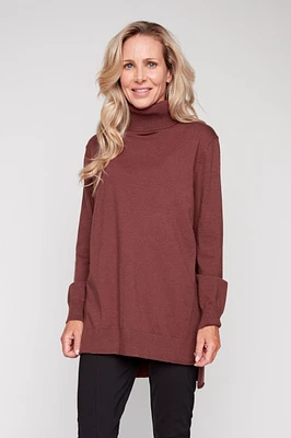 Cashmere blend tunic sweater