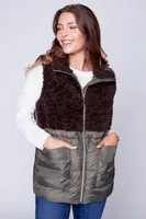 Sherpa combo vest